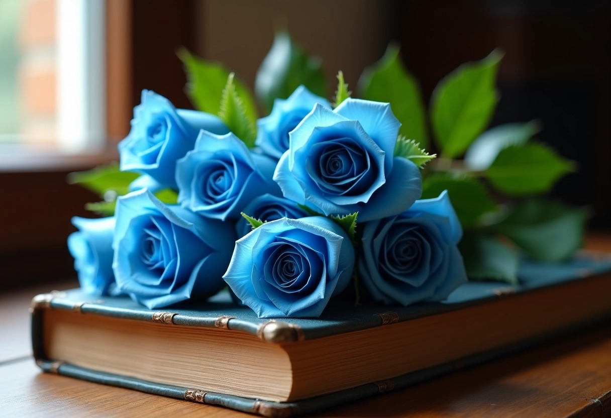 roses bleues