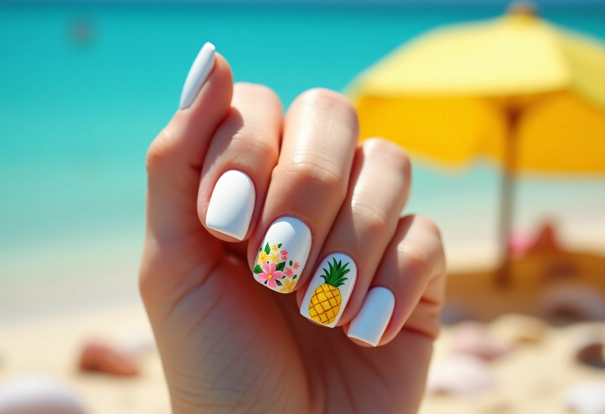 ongles gel vacances